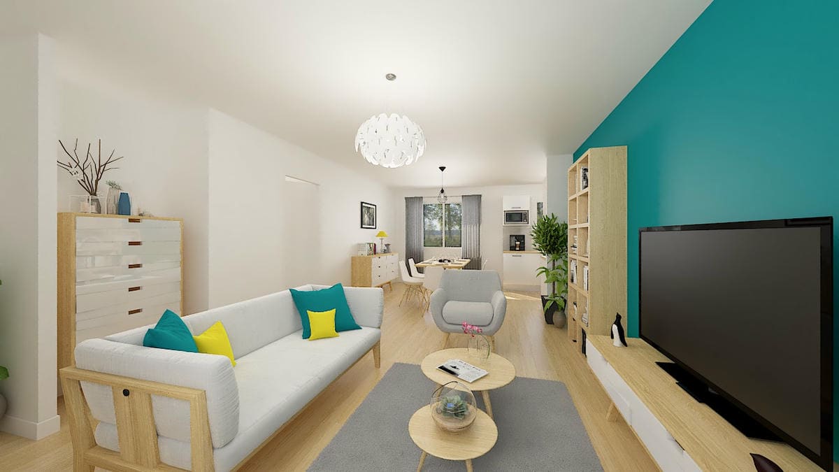 Vue intérieure 3D Saône Cosy